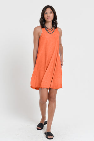 Julie Dress - Avobe The Knee Sleeveless Jersey Dress - Spritz