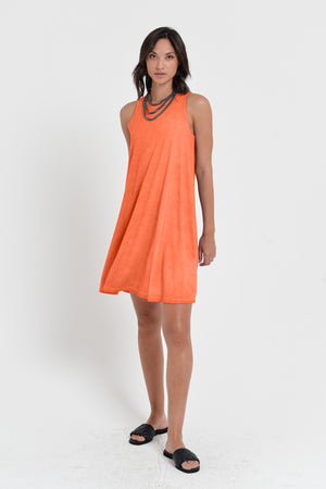 Julie Dress - Avobe The Knee Sleeveless Jersey Dress - Spritz