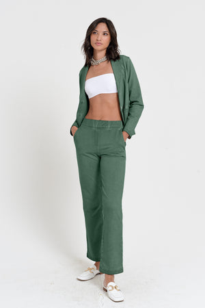 Sole Pants - Women's Stretchy Cotton Pant - Juniper