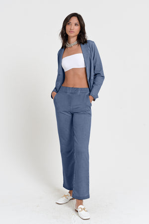 Sole Pants - Women's Stretchy Cotton Pant - Whale