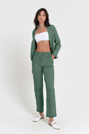 Sole Pants - Women's Stretchy Cotton Pant - Juniper