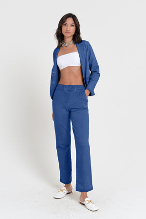 Sole Pants - Women's Stretchy Cotton Pant - Pacific