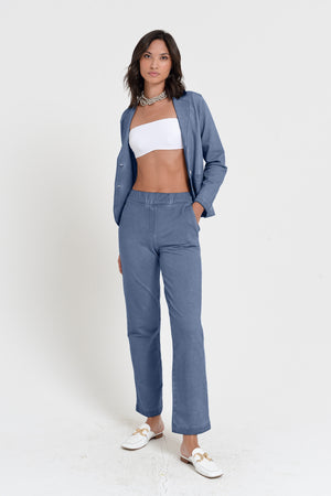 Sole Pants - Women's Stretchy Cotton Pant - Whale