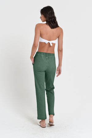 Sole Pants - Women's Stretchy Cotton Pant - Juniper