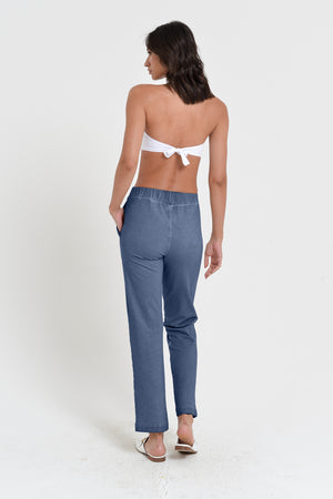 Sole Pants - Women's Stretchy Cotton Pant - Whale