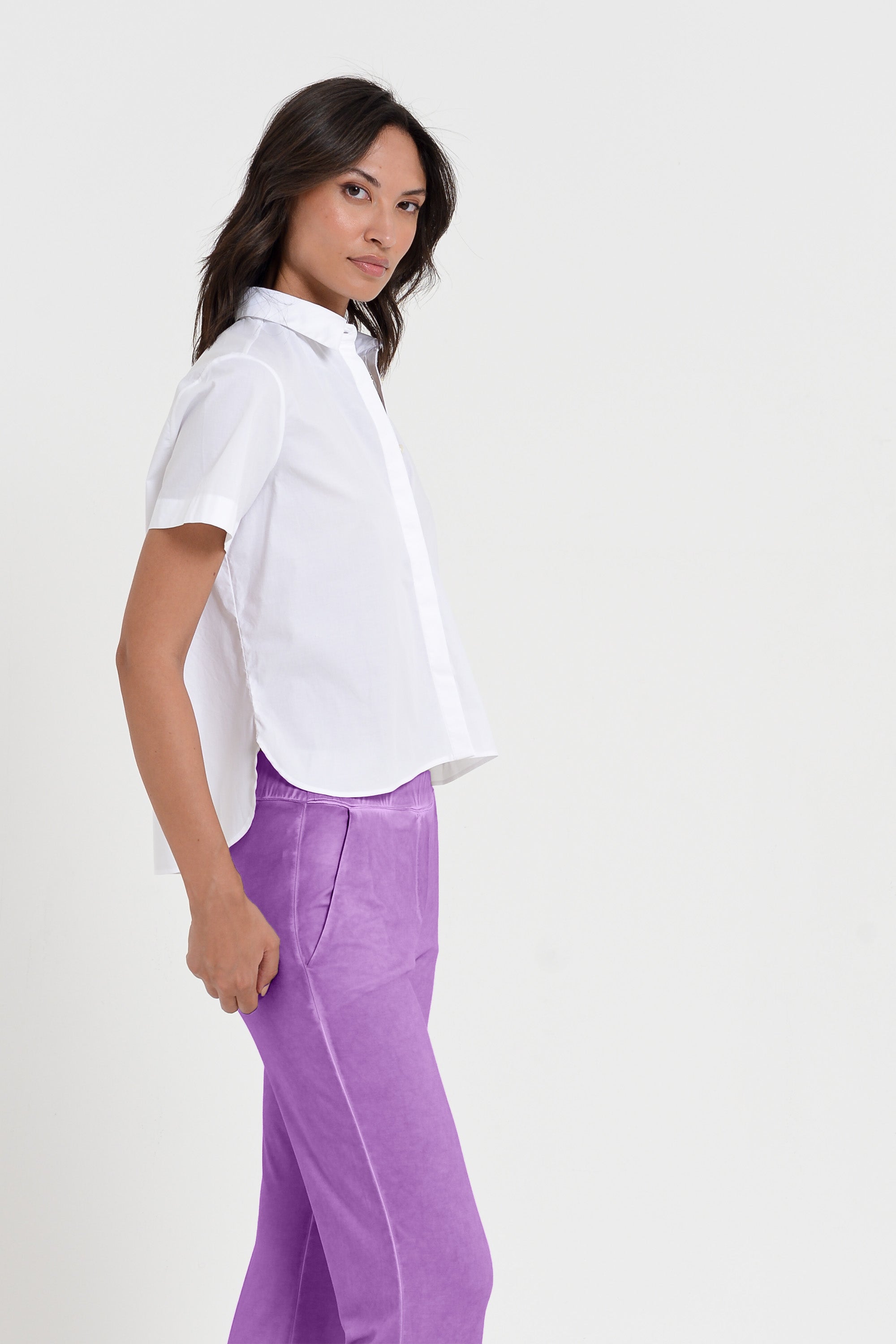 Luna Pants - Women's Viscose Jersey Pant - Morado