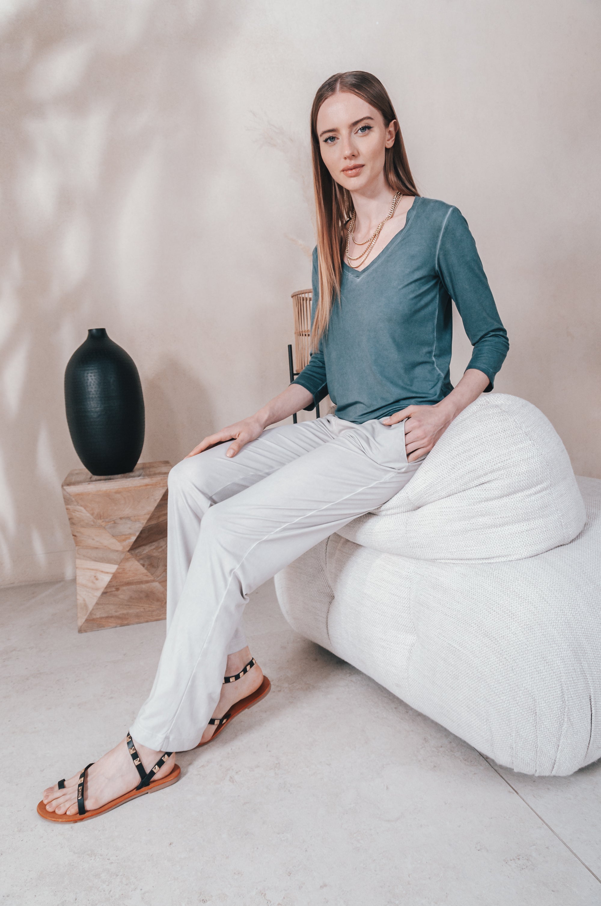 Luna Pants - Platino