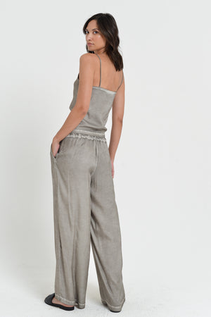 Island Slacks - Wide Flowy Pant - Dolphin