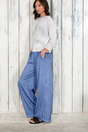 Island Slacks - Wide Flowy Pant - Bay