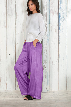 Island Slacks - Wide Flowy Pant - Morado