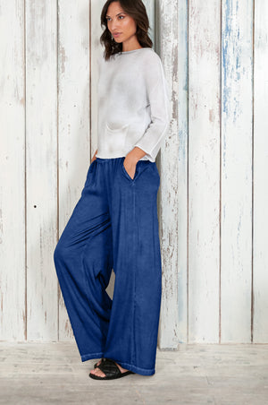 Island Slacks - Wide Flowy Pant - Pacific