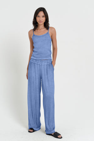 Island Slacks - Wide Flowy Pant - Bay