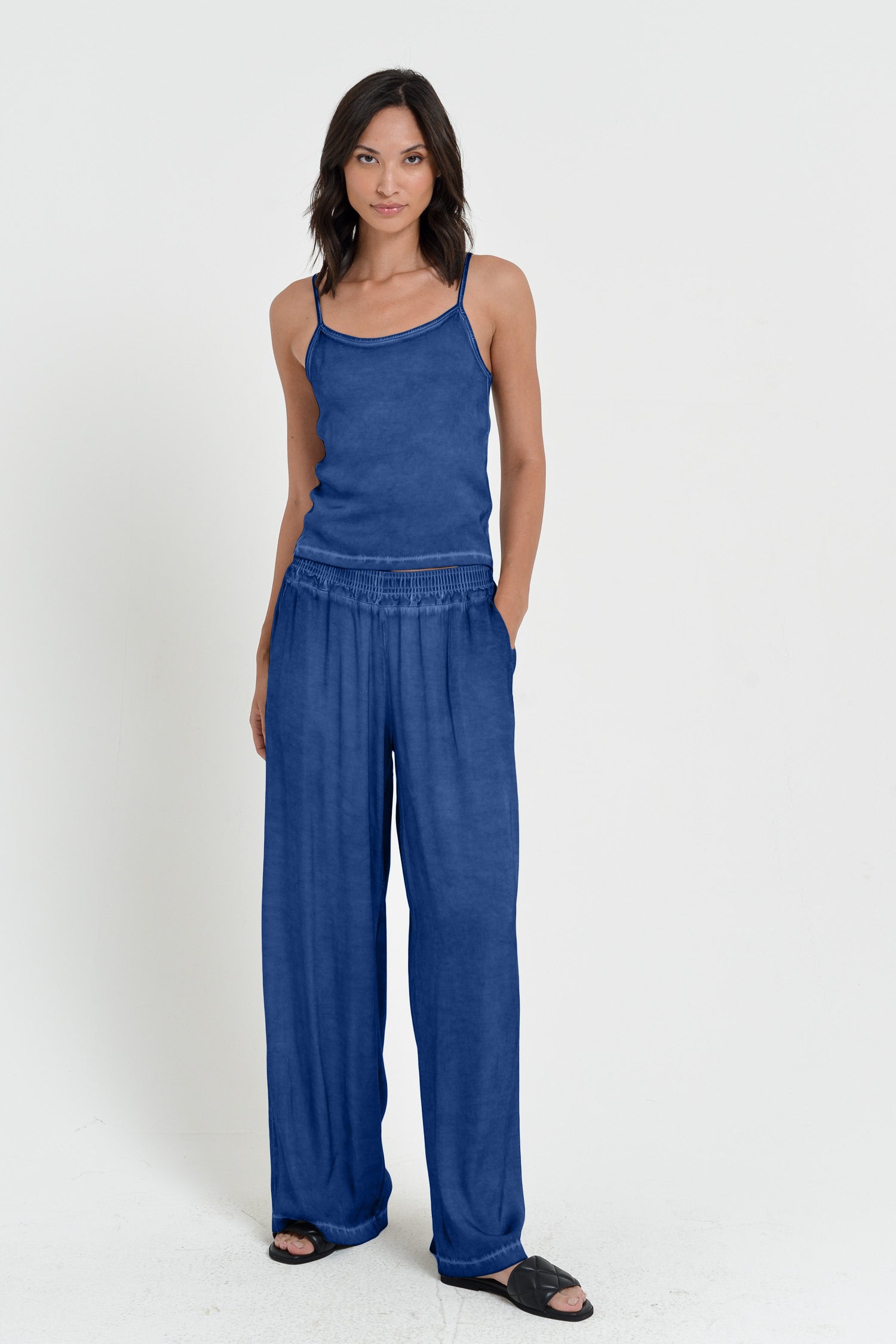 Island Slacks - Wide Flowy Pant - Pacific