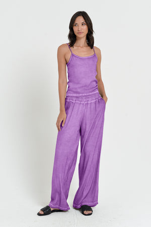 Island Slacks - Wide Flowy Pant - Morado