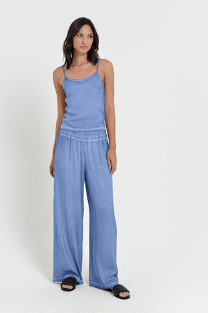 Island Slacks - Wide Flowy Pant - Bay
