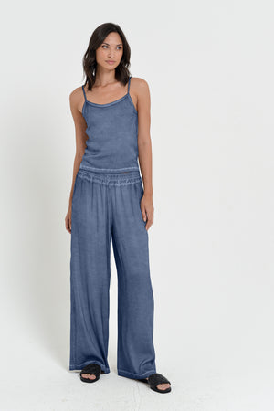 Island Slacks - Wide Flowy Pant - Whale
