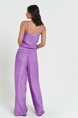 Island Slacks - Wide Flowy Pant - Morado