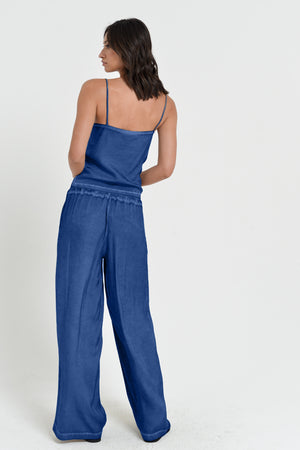 Island Slacks - Wide Flowy Pant - Pacific