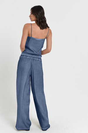 Island Slacks - Wide Flowy Pant - Whale