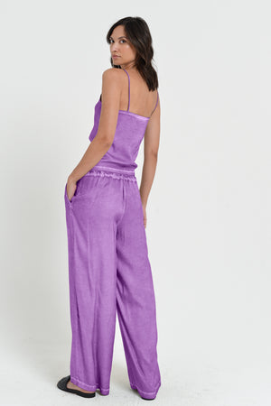Island Slacks - Wide Flowy Pant - Morado