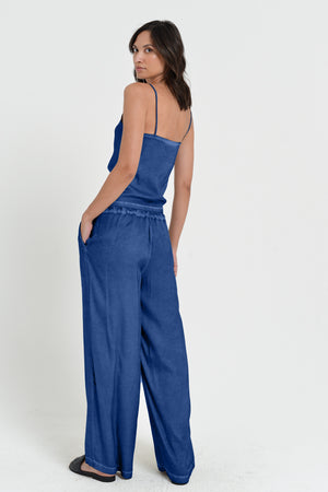Island Slacks - Wide Flowy Pant - Pacific