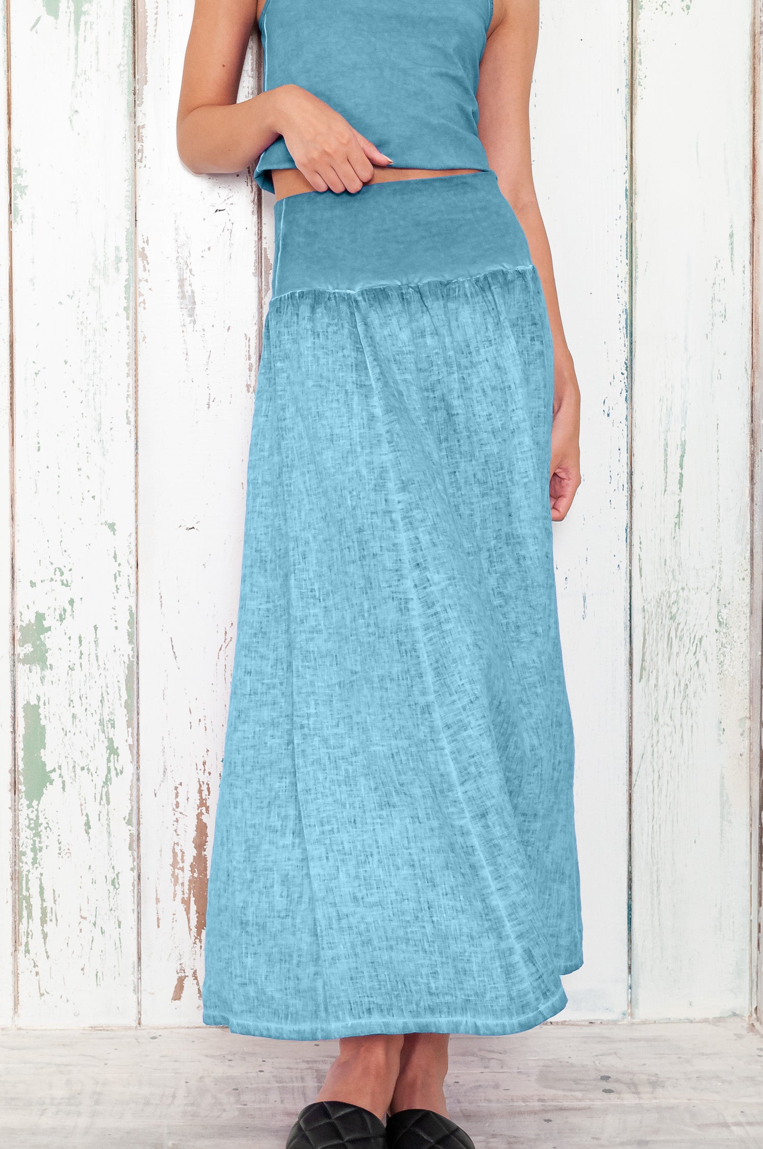 Maxime Skirt - Women's Breezy Linen Skirt - Viking