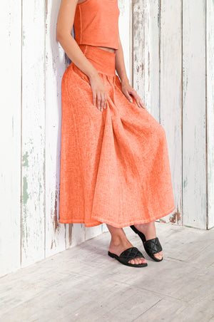 Maxime Skirt - Women's Breezy Linen Skirt - Spritz
