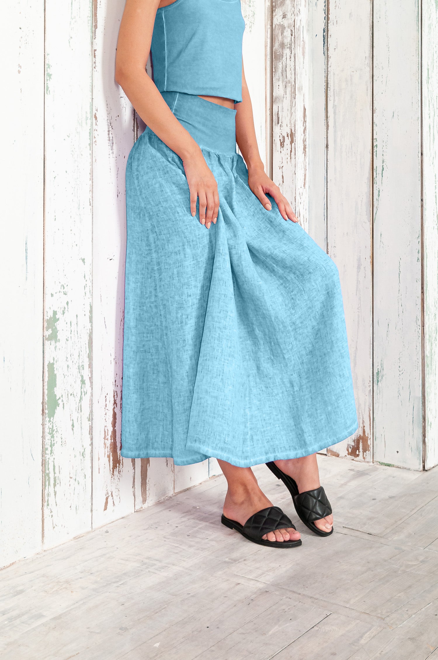 Maxime Skirt - Women's Breezy Linen Skirt - Viking