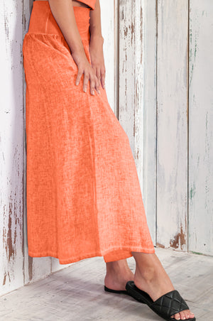 Maxime Skirt - Women's Breezy Linen Skirt - Spritz