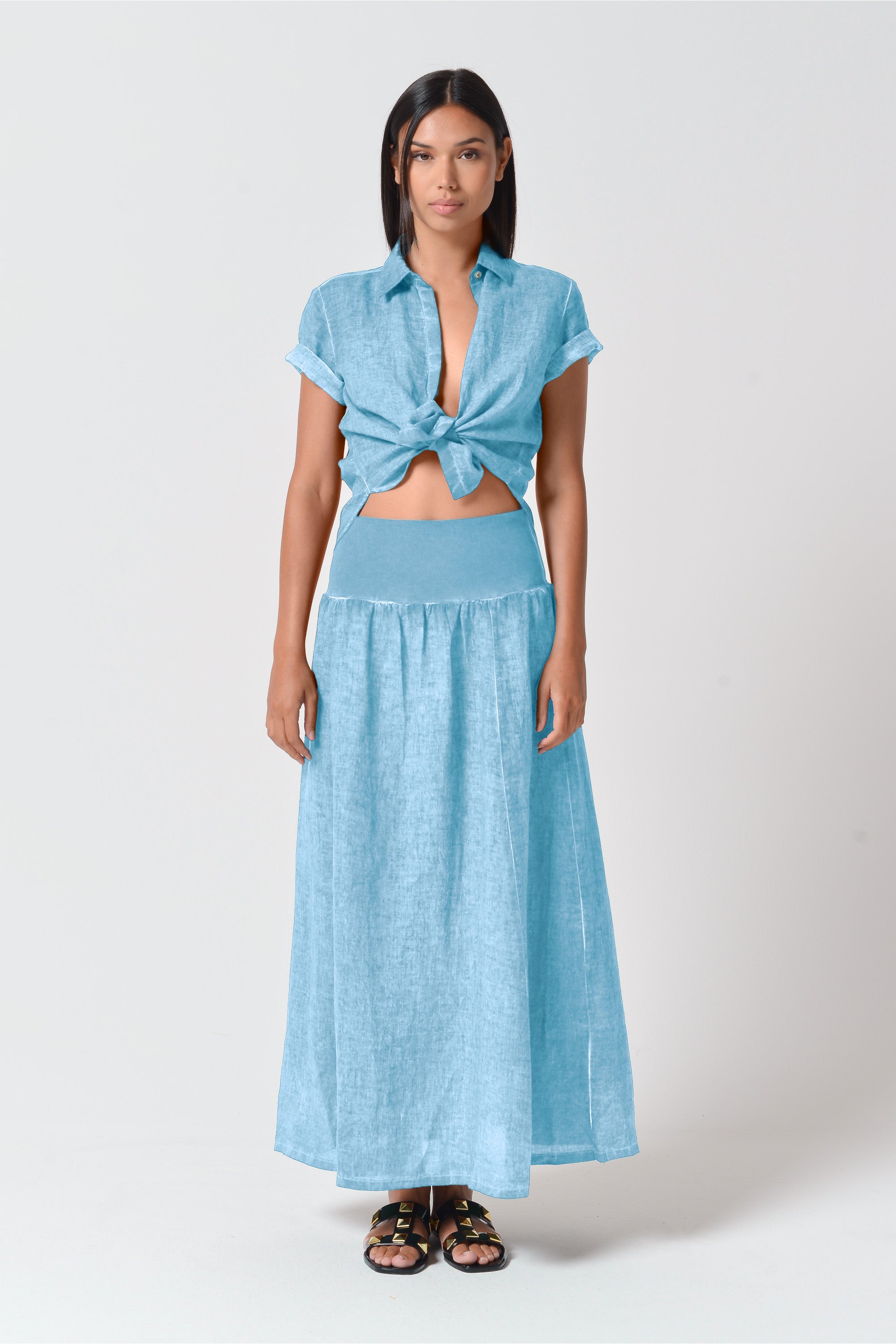 Maxime Linen Skirt - Viking
