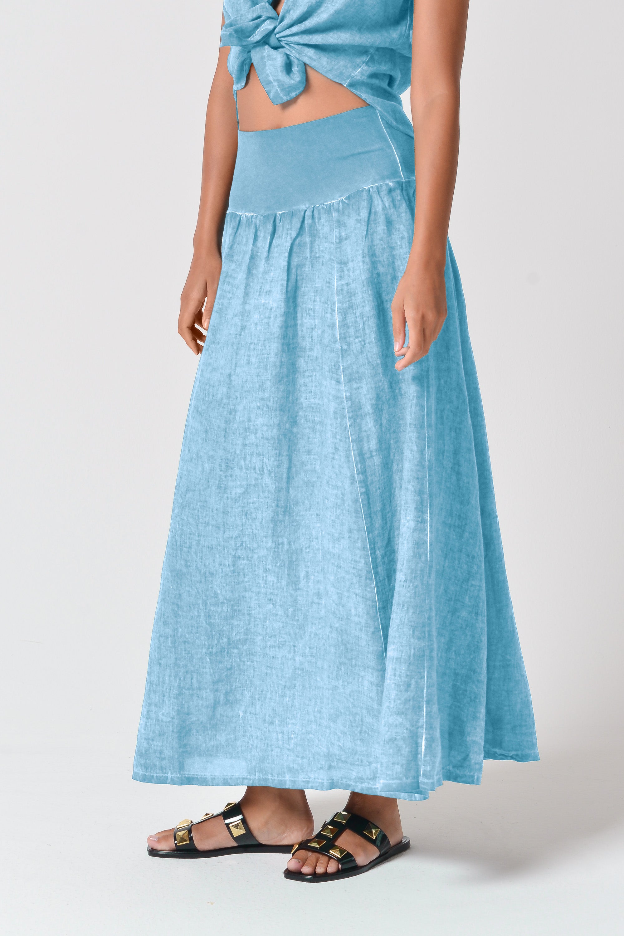 Maxime Skirt - Women's Breezy Linen Skirt - Viking