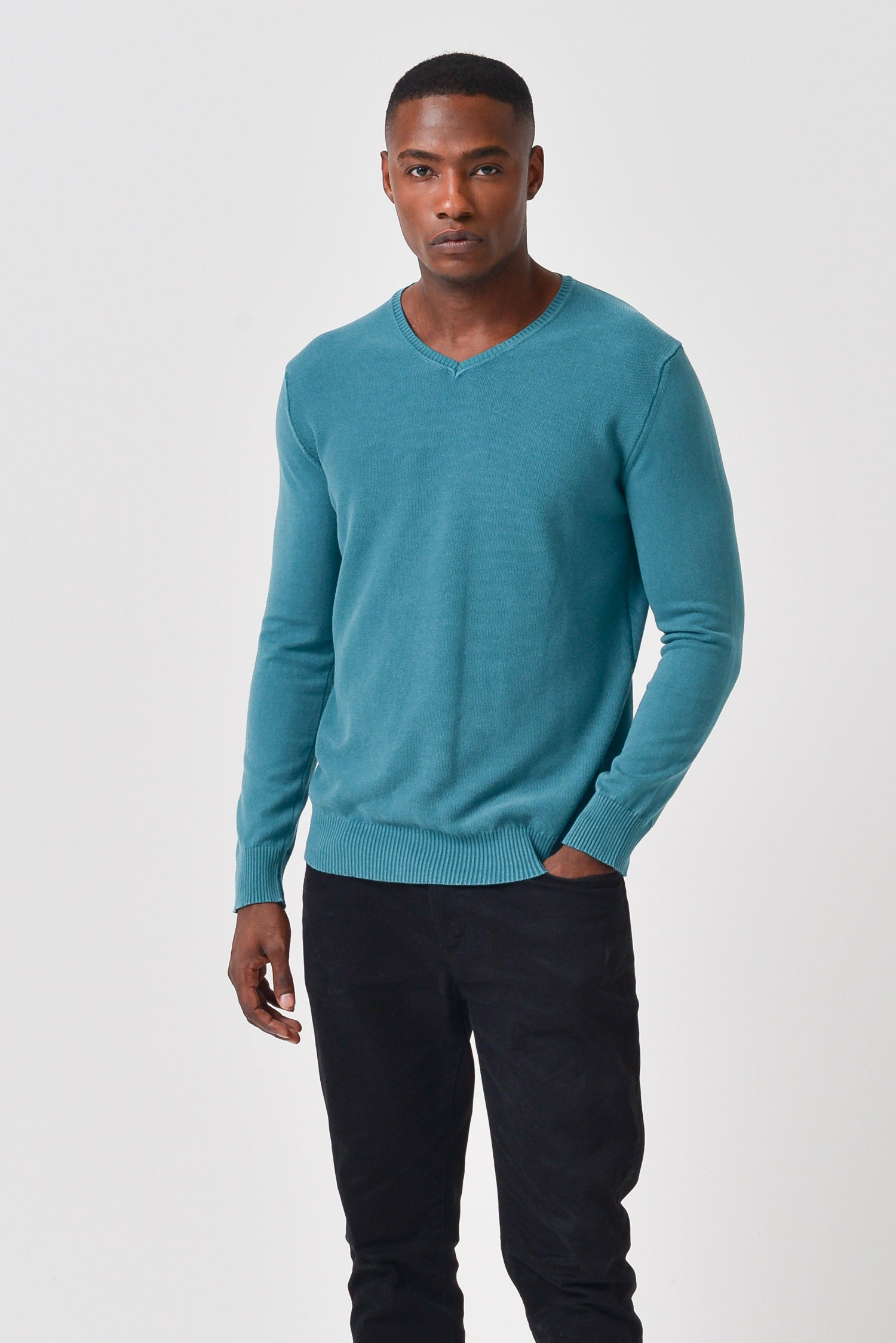 Indren Iced - V-Neck Sweater - Holly