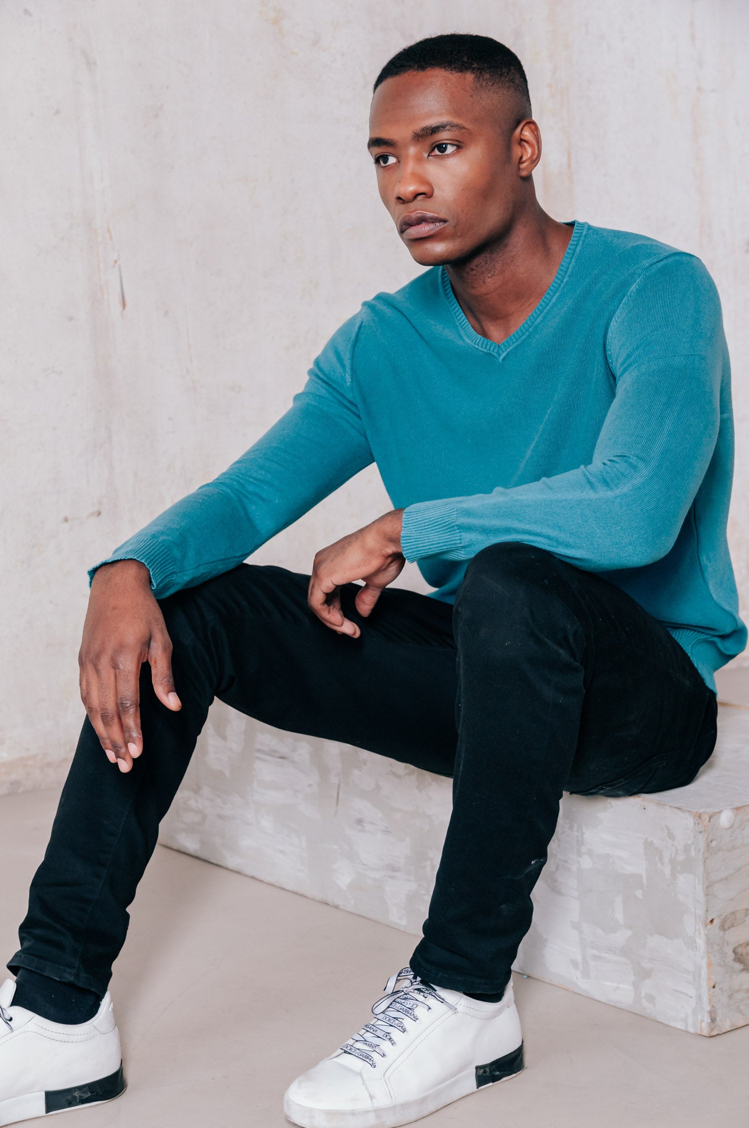 Indren Iced - V-Neck Sweater - Holly