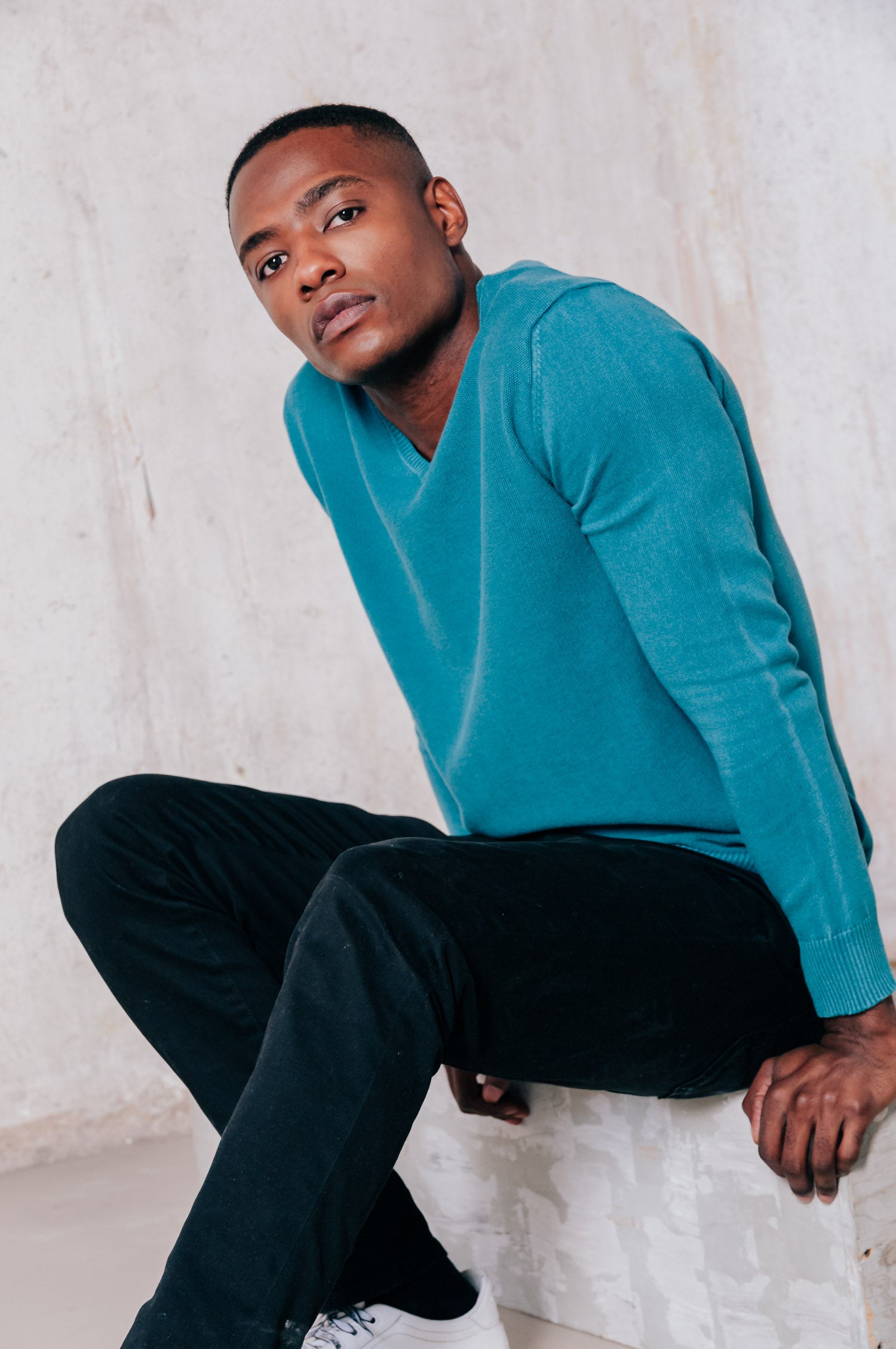 Indren Iced - V-Neck Sweater - Holly