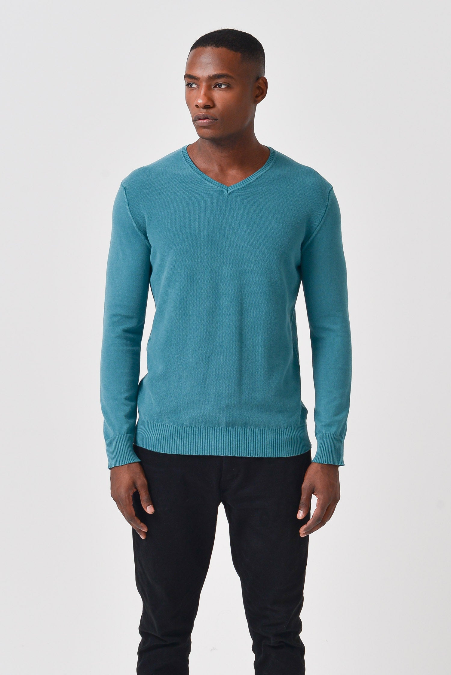 Indren Iced - V-Neck Sweater - Holly