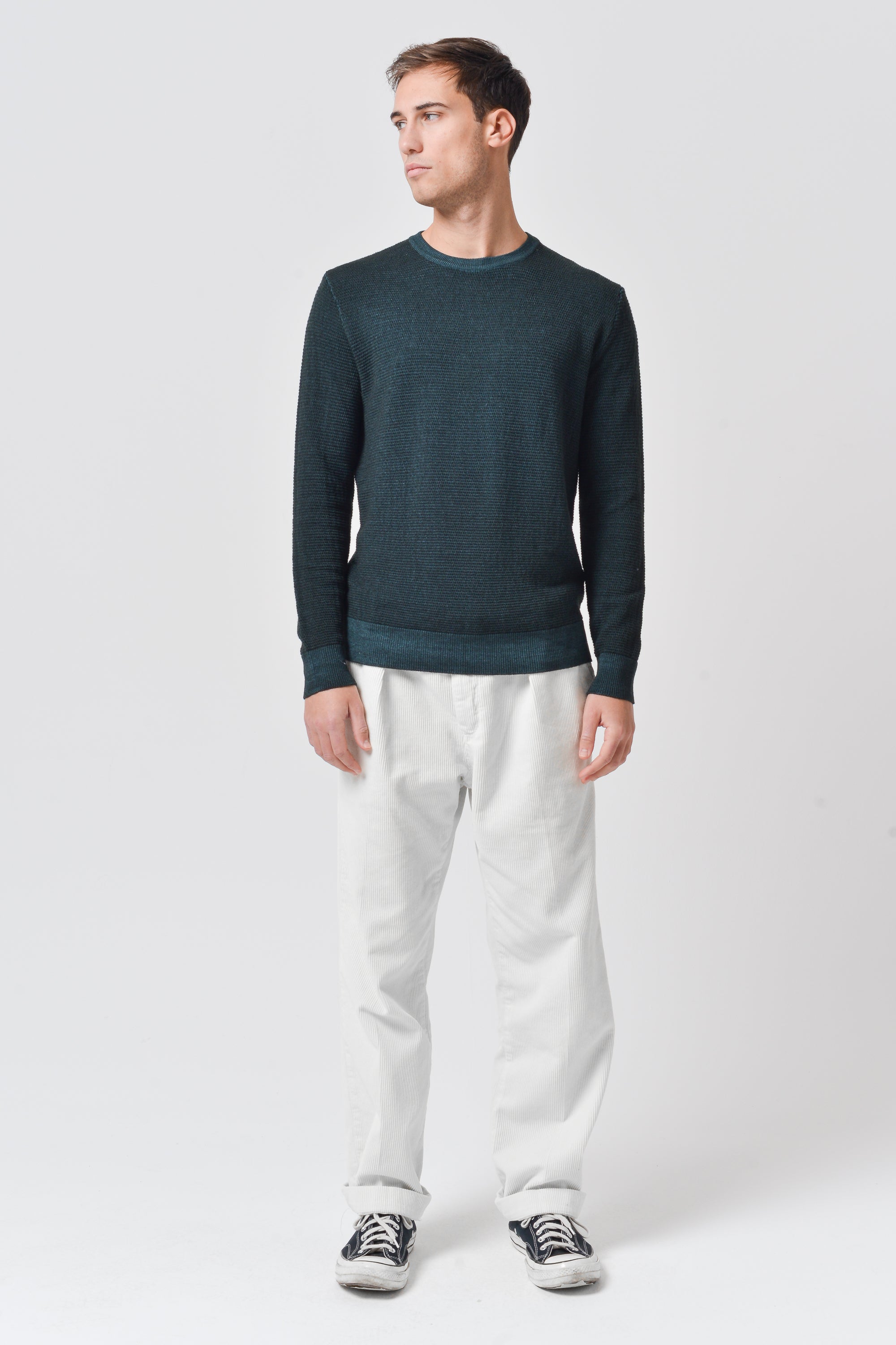 Dorset - Waffle Crewneck Sweater - British