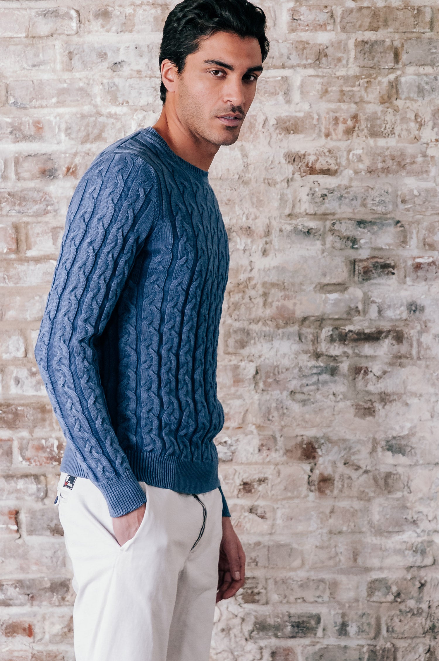 Pinter Iced Art Sweater - Pacific