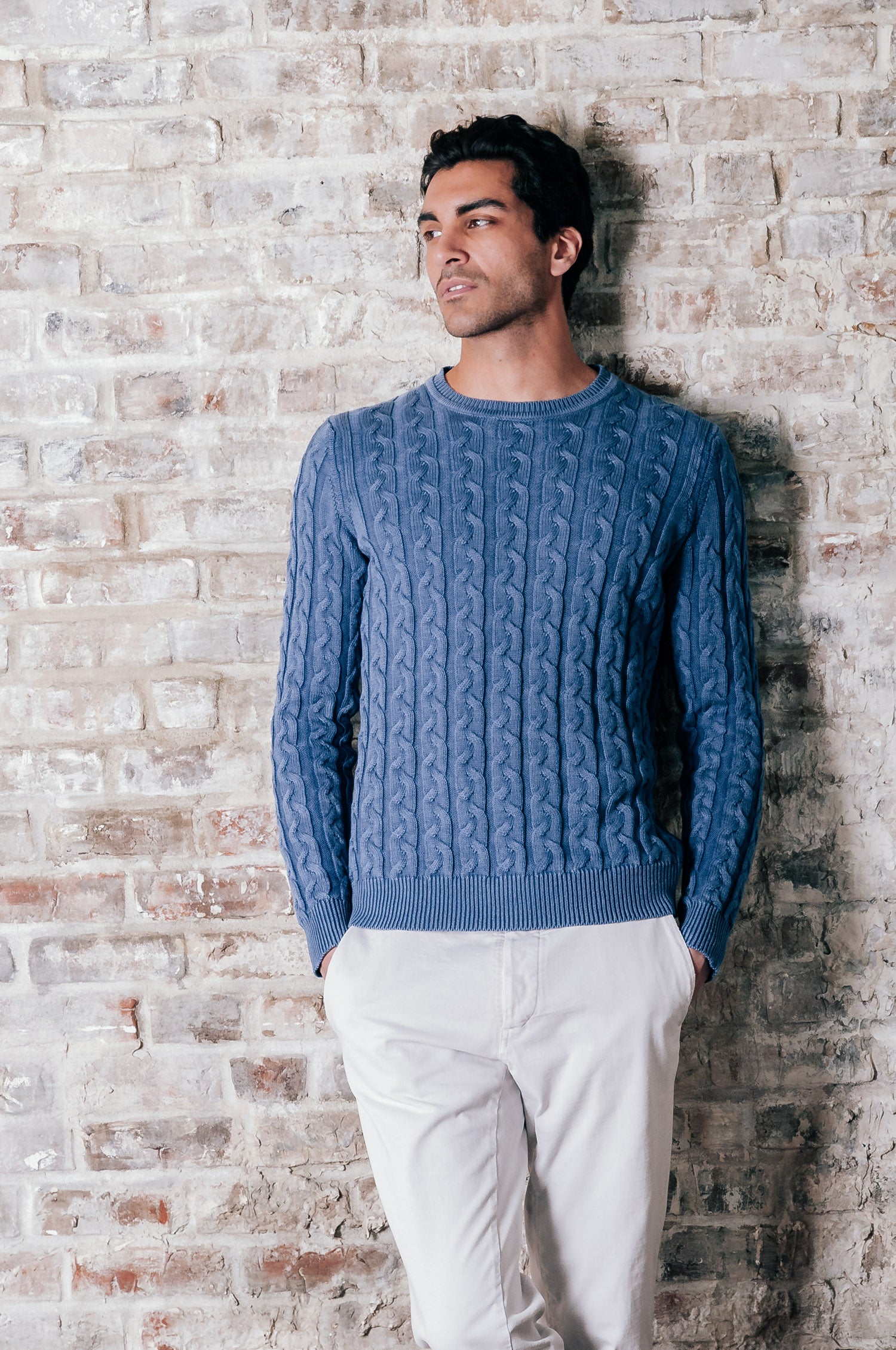 Pinter Iced Art Sweater - Pacific