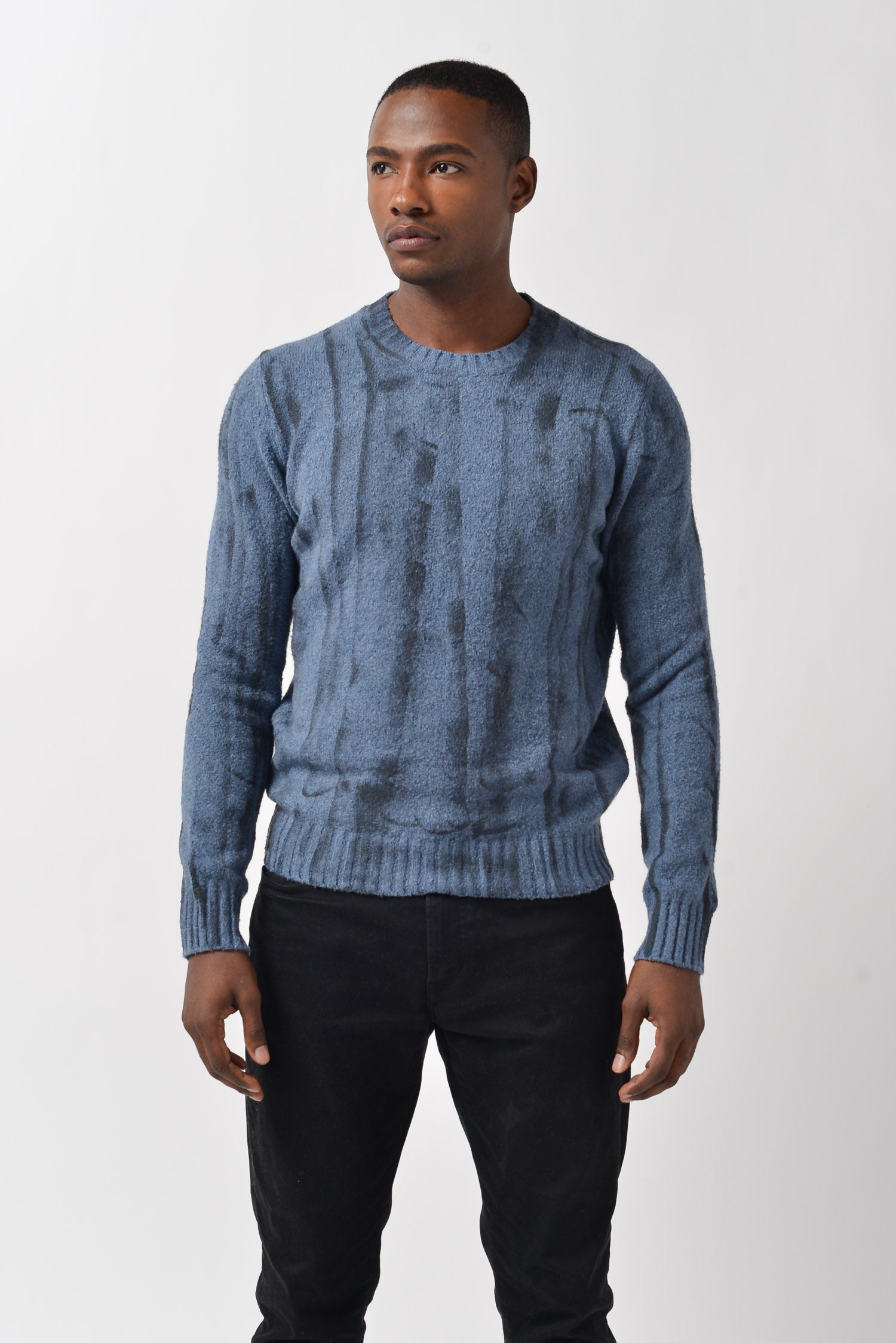 Lyne Roller Brushed Sweater - Jeans
