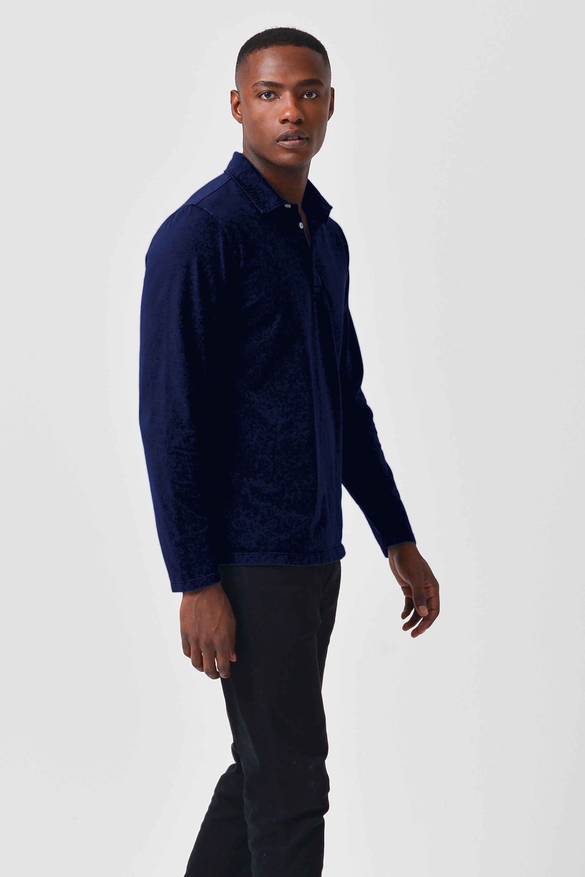 Como Solid Polo Shirt - Navy