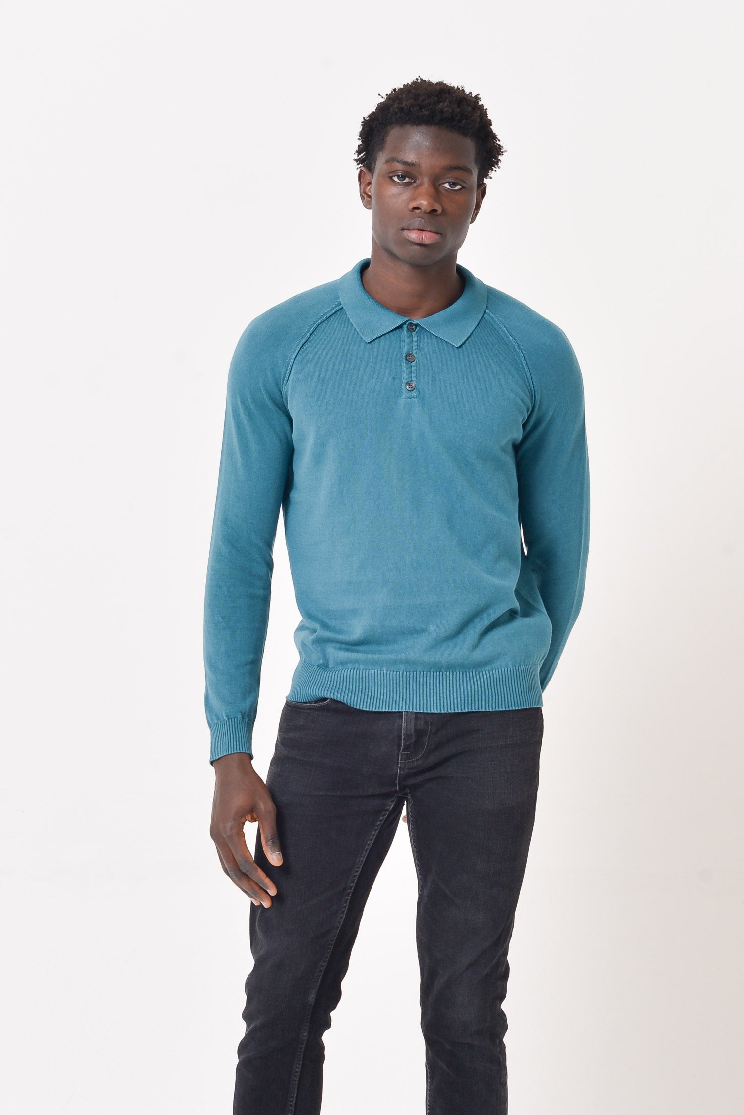 Dufour Iced Knitted Polo - Holly