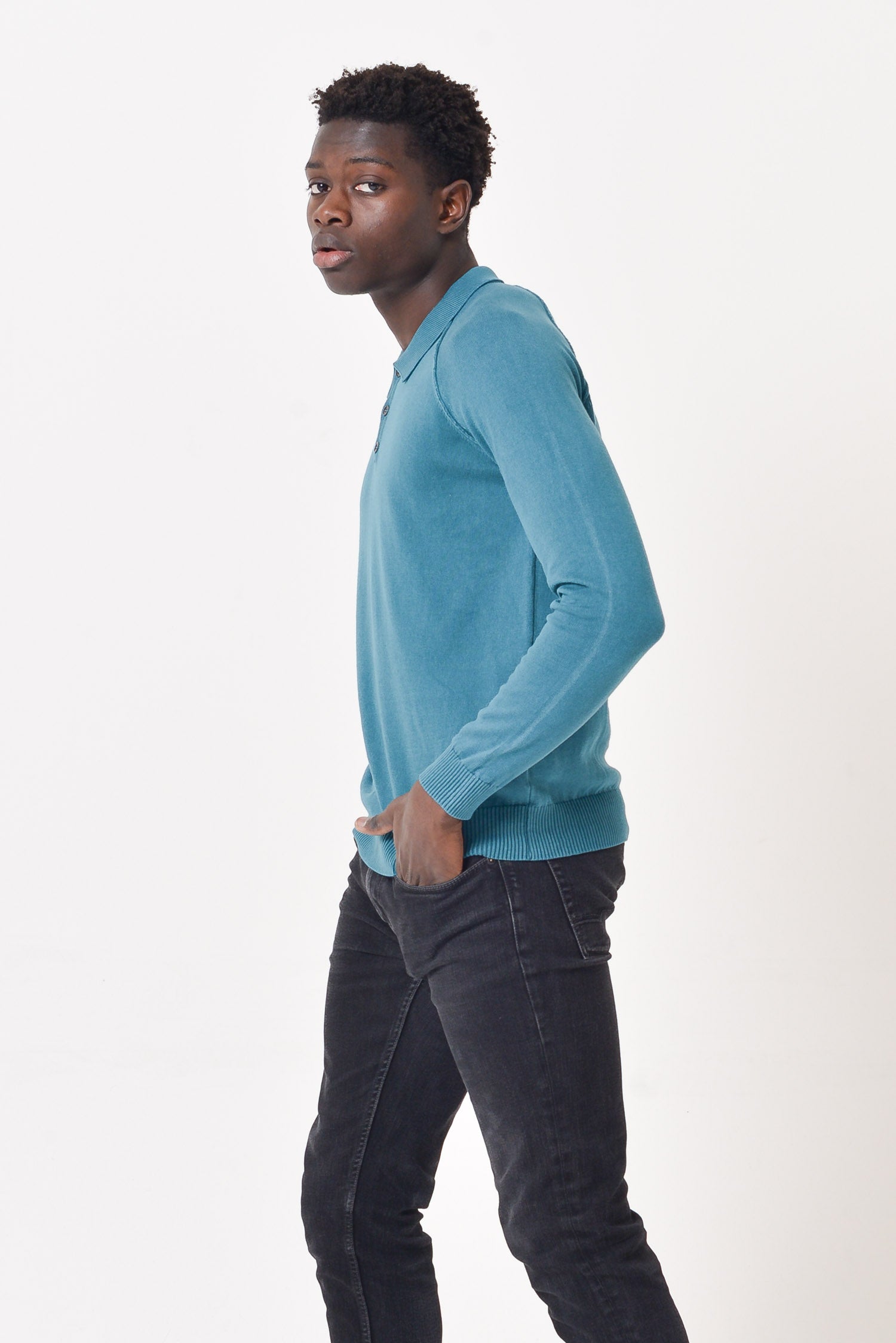 Dufour Iced Knitted Polo - Holly