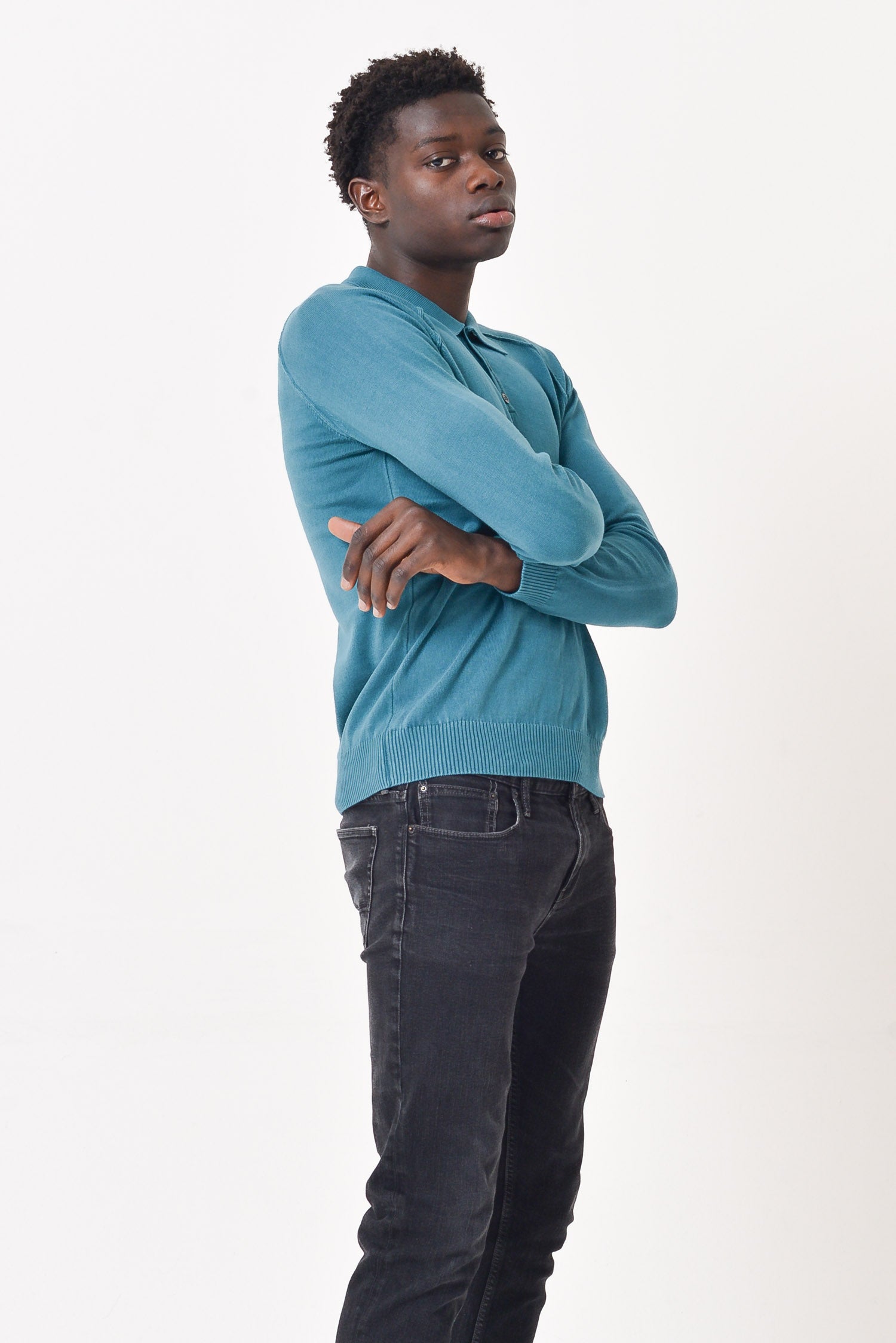Dufour Iced Knitted Polo - Holly