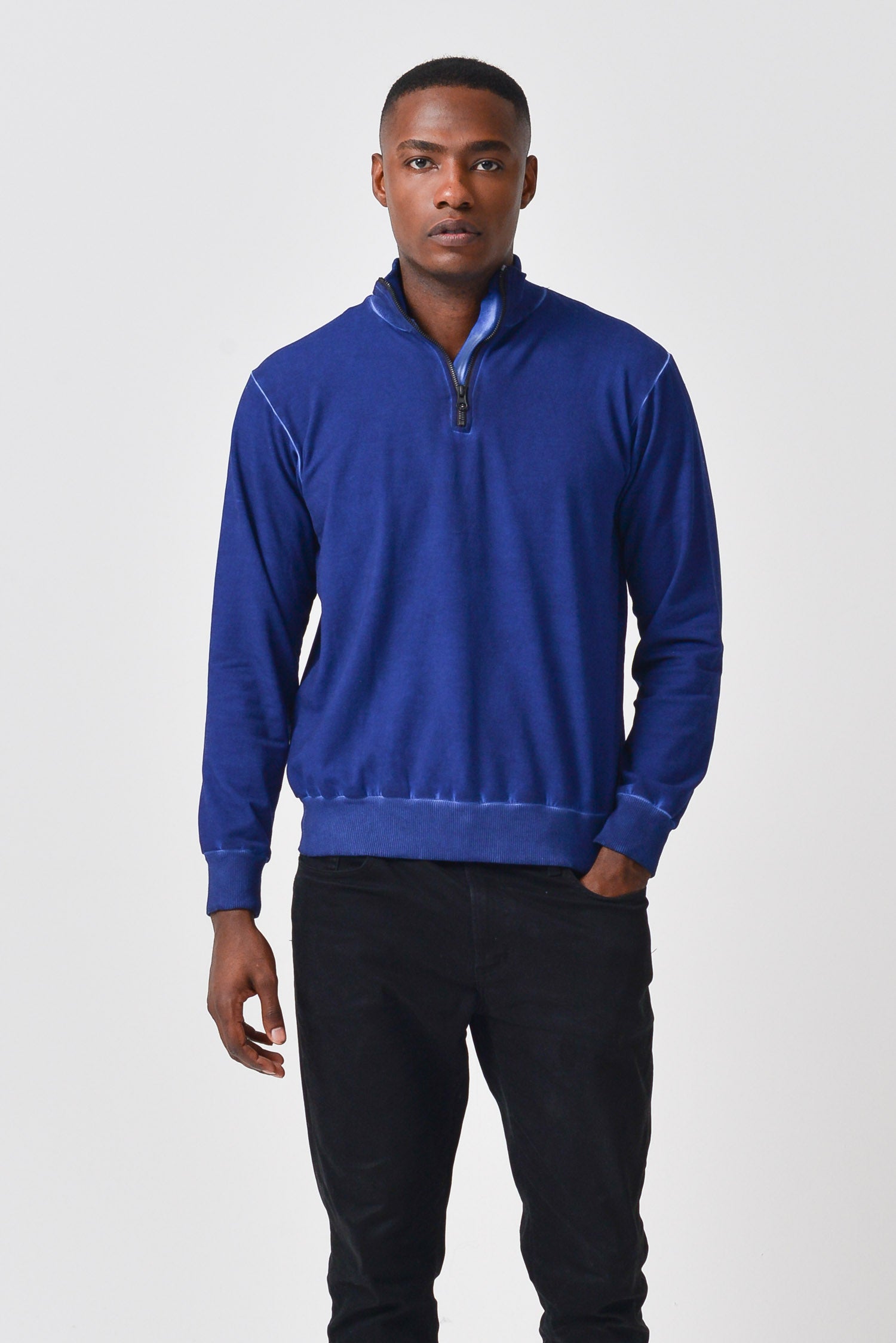 Wally Quarter Zip Sweater - Pacific