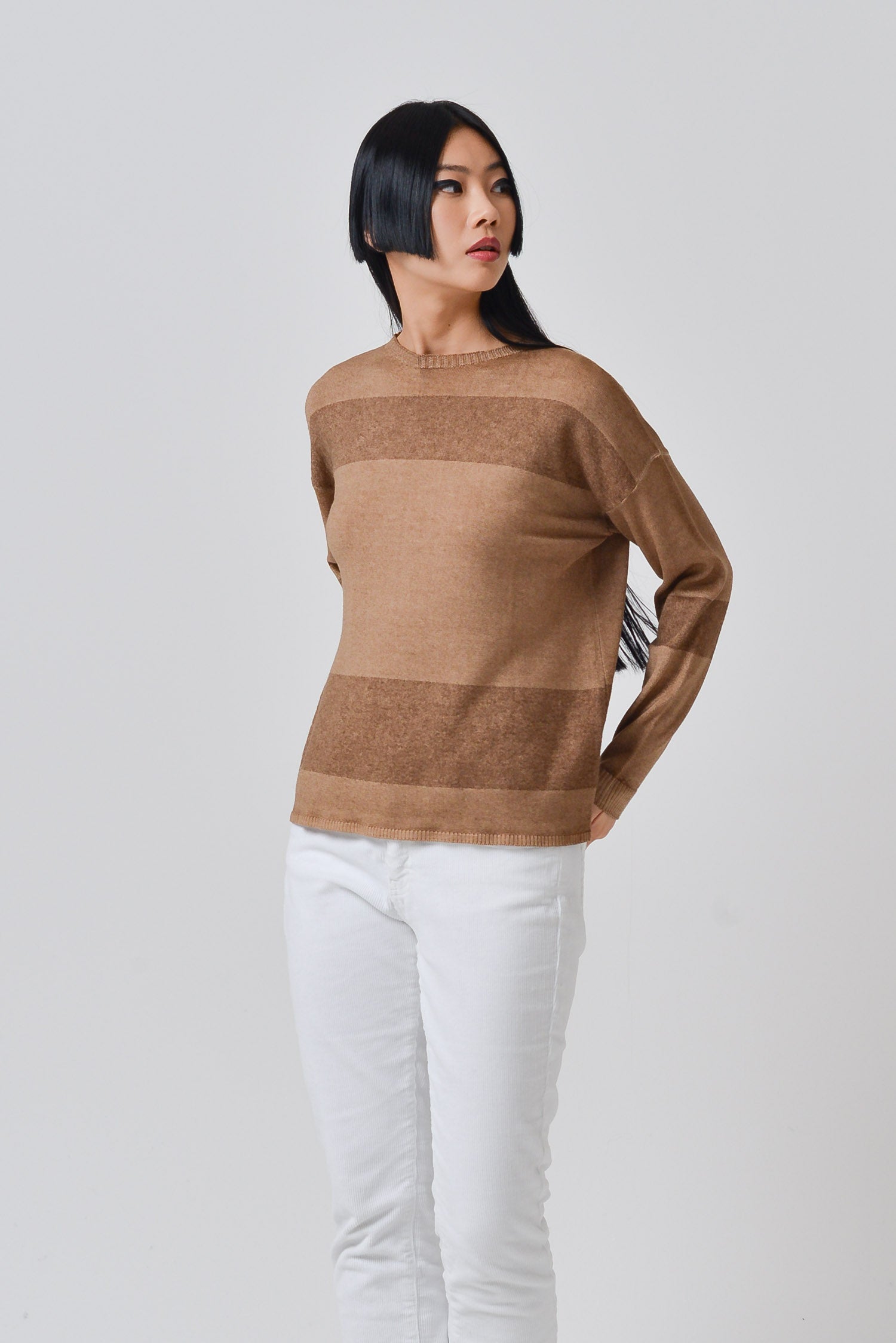 Elsie Women's Knitted Sweater - Wood