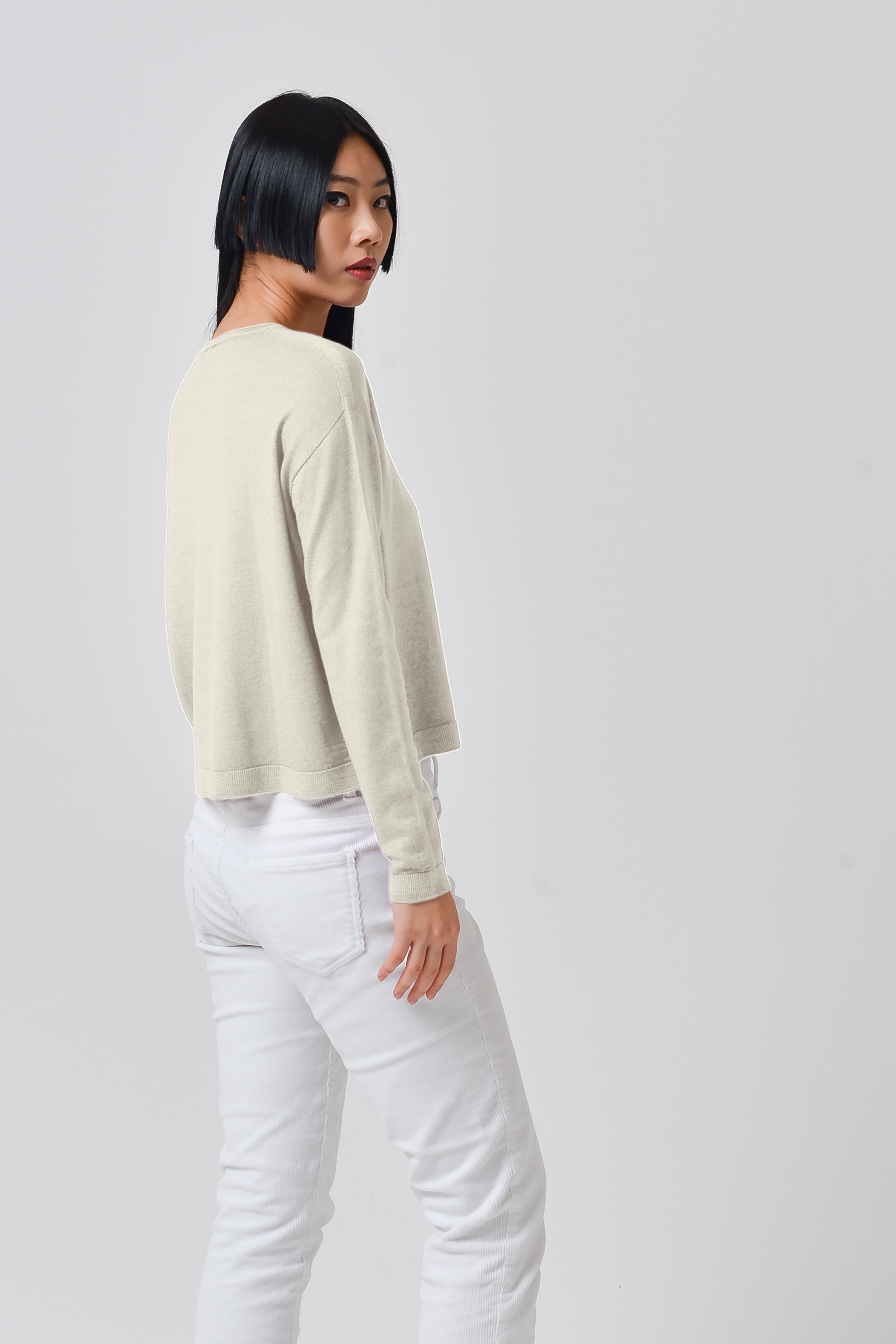 Kathy Crewneck Sweater - Foam