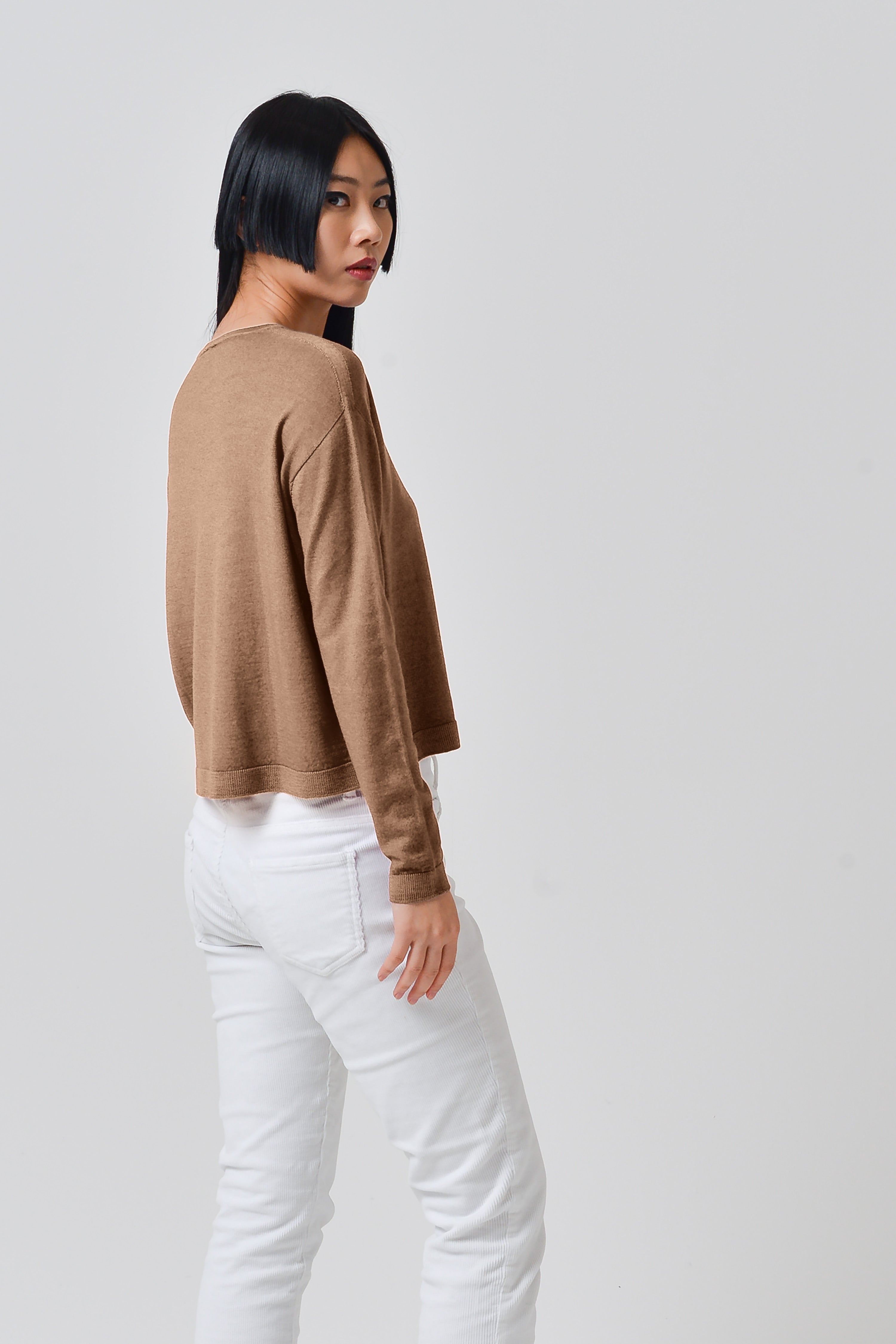 Kathy Crewneck Sweater - Wood