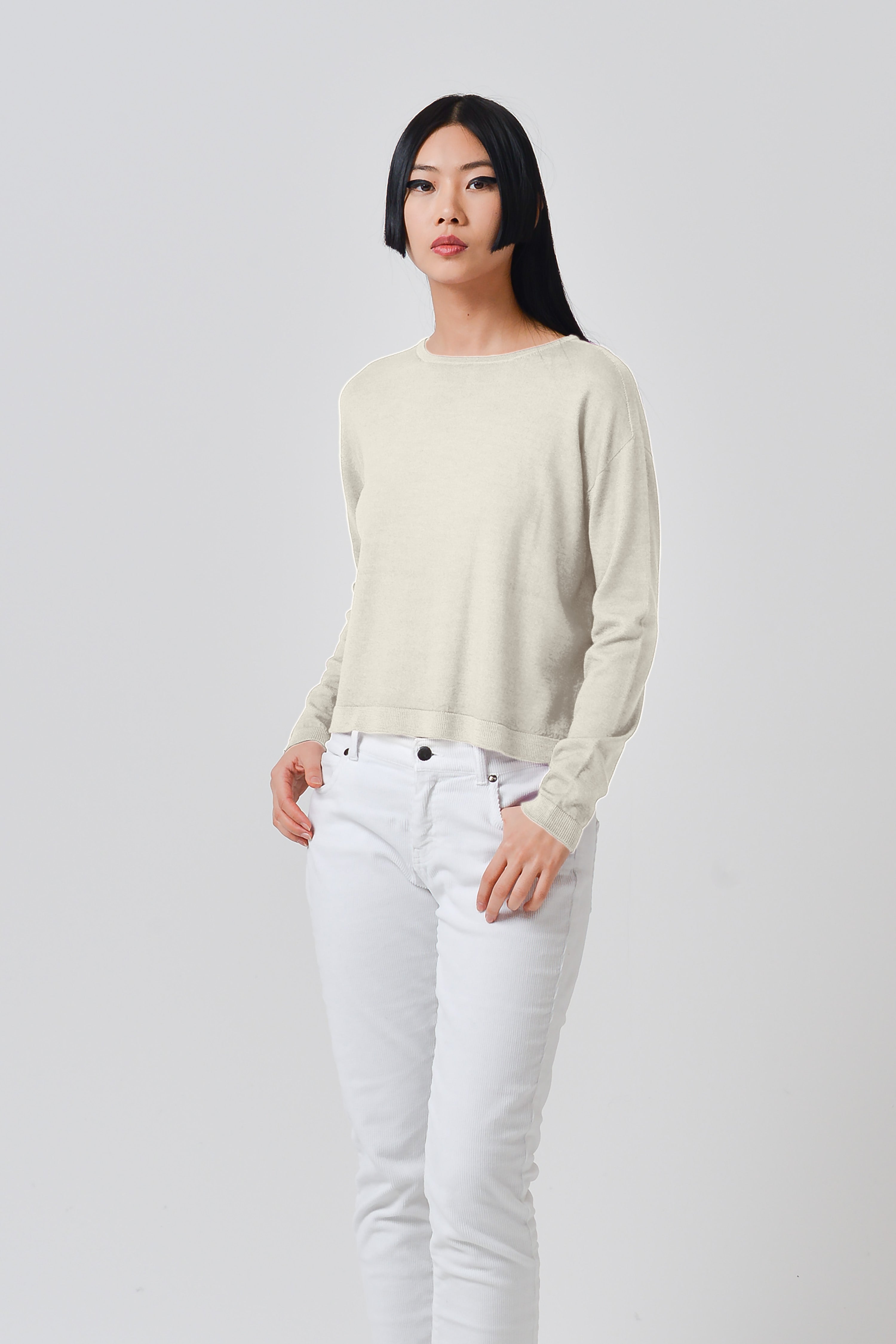 Kathy Crewneck Sweater - Foam