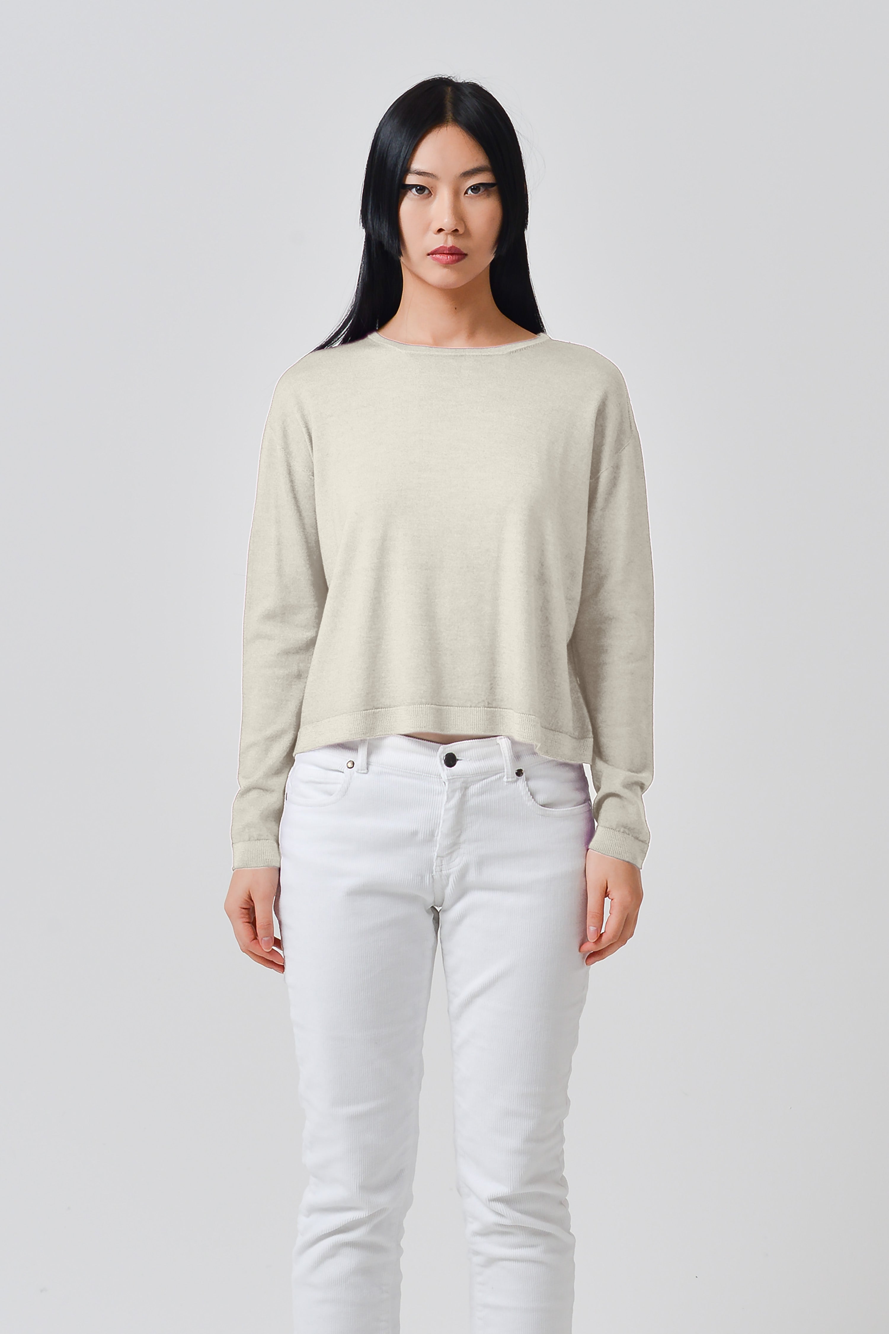 Kathy Crewneck Sweater - Foam