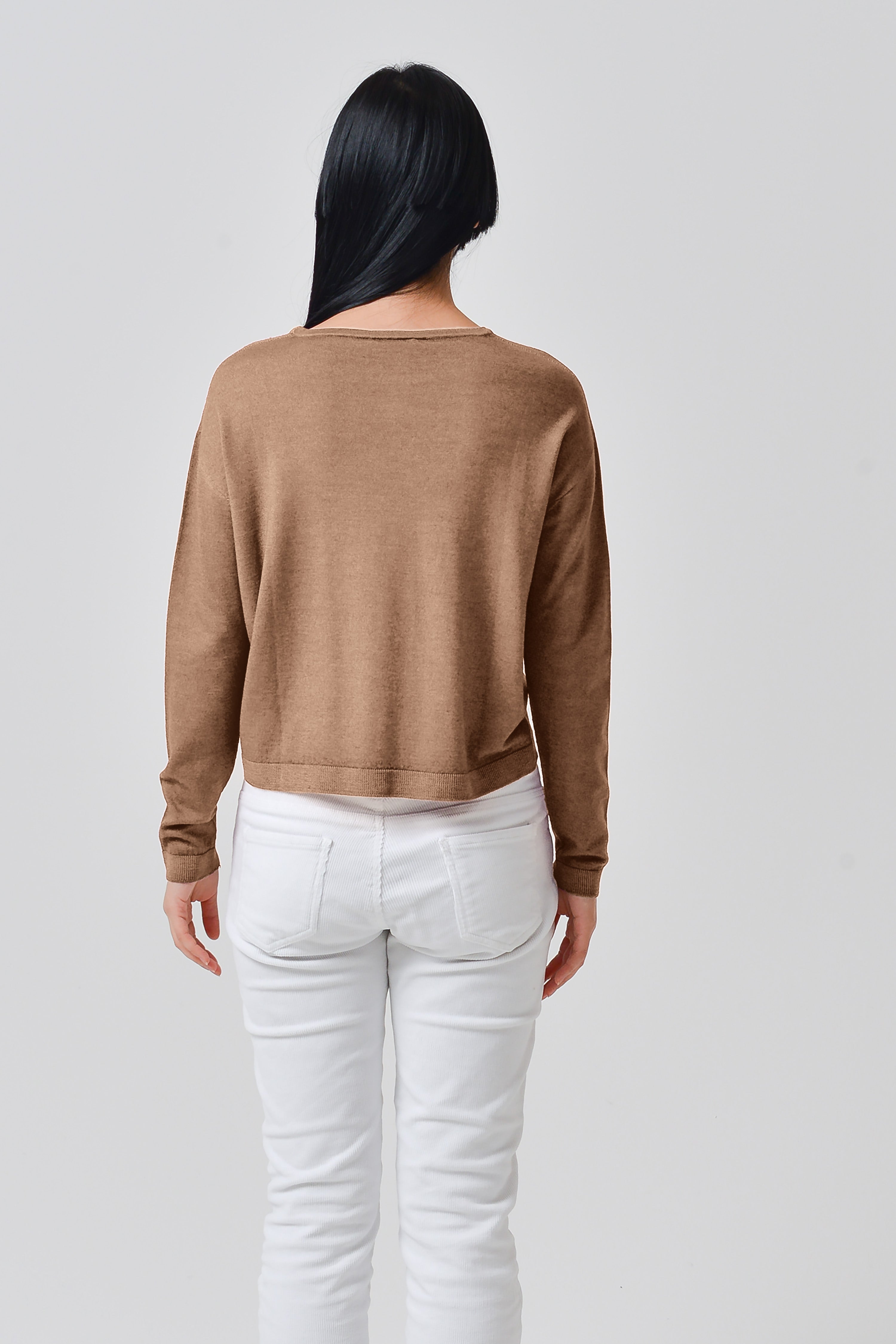 Kathy Crewneck Sweater - Wood